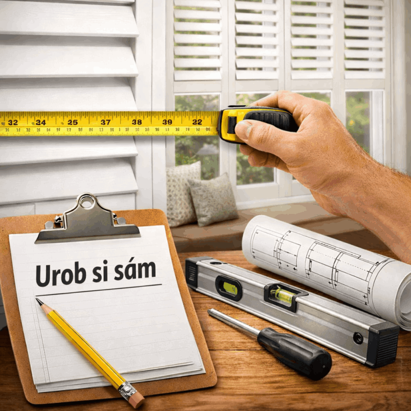 DIY zameranie okien pre okenice - urob si sám riešenie